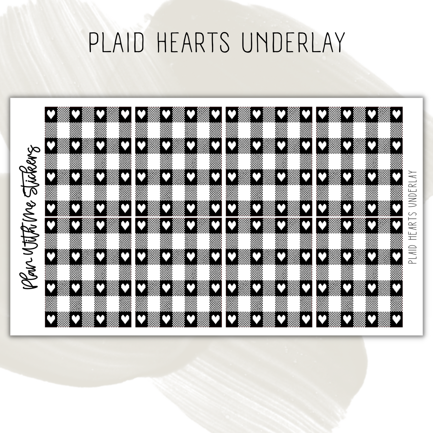Plaid Hearts Underlay