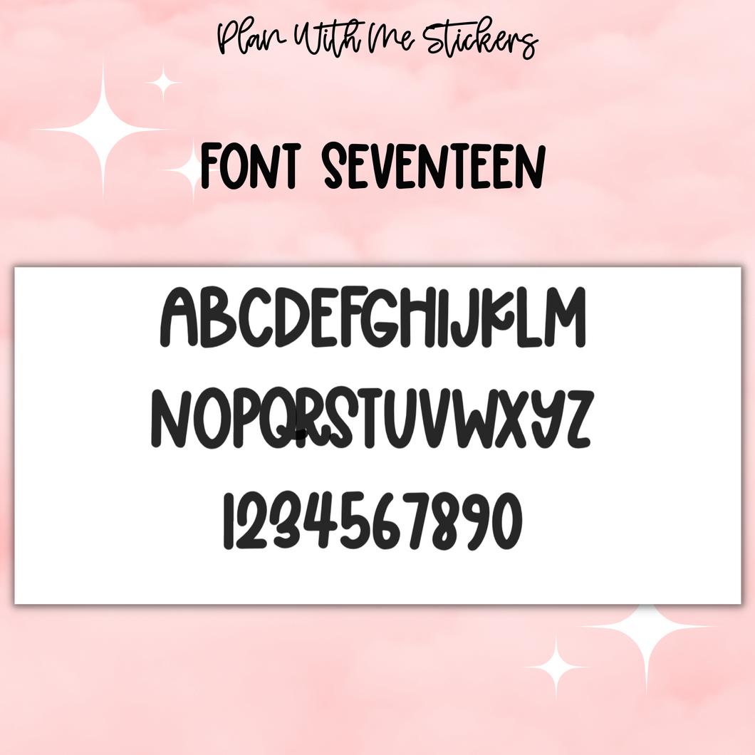 Large Multi Custom- Font 17