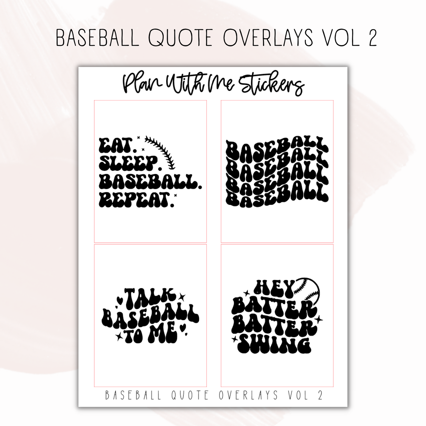 Baseball Quote Overlays Vol 2