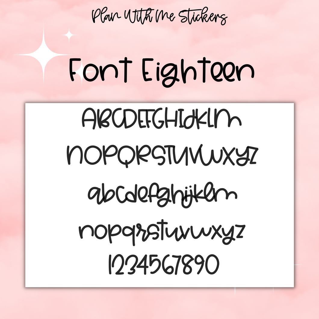 Custom Script- Font 18