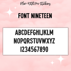 Large Multi Custom- Font 19