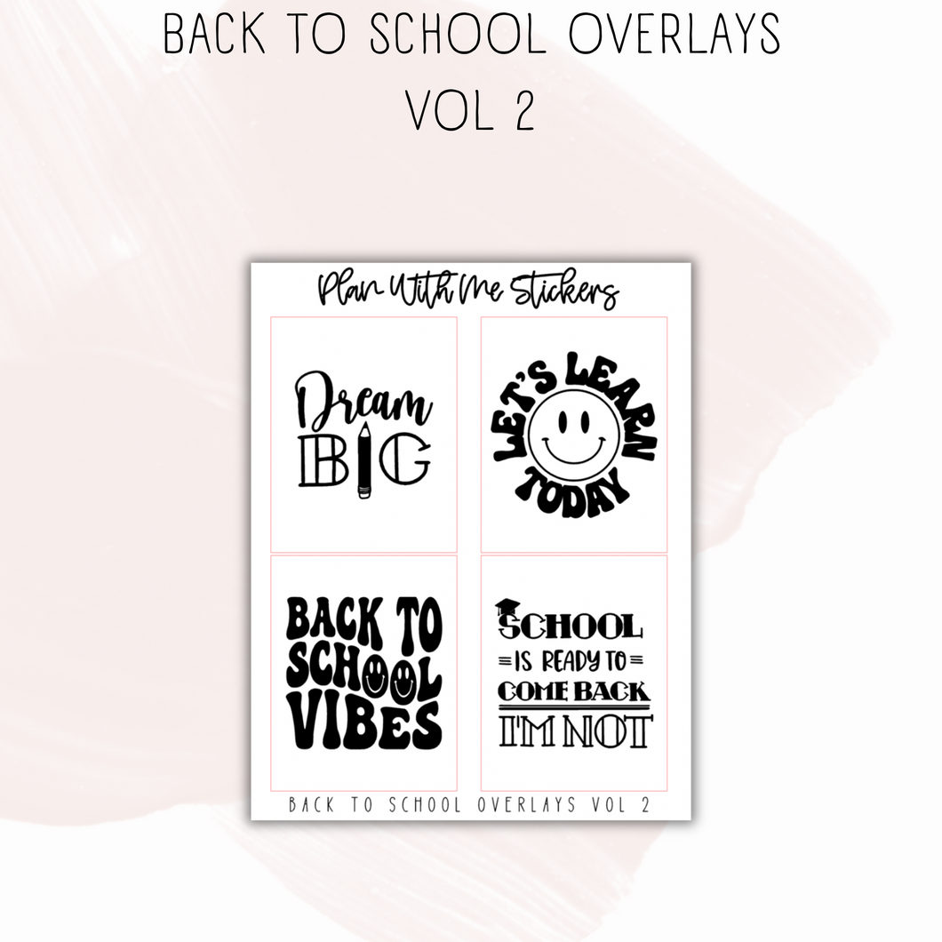 Back To School Overlays Vol 2