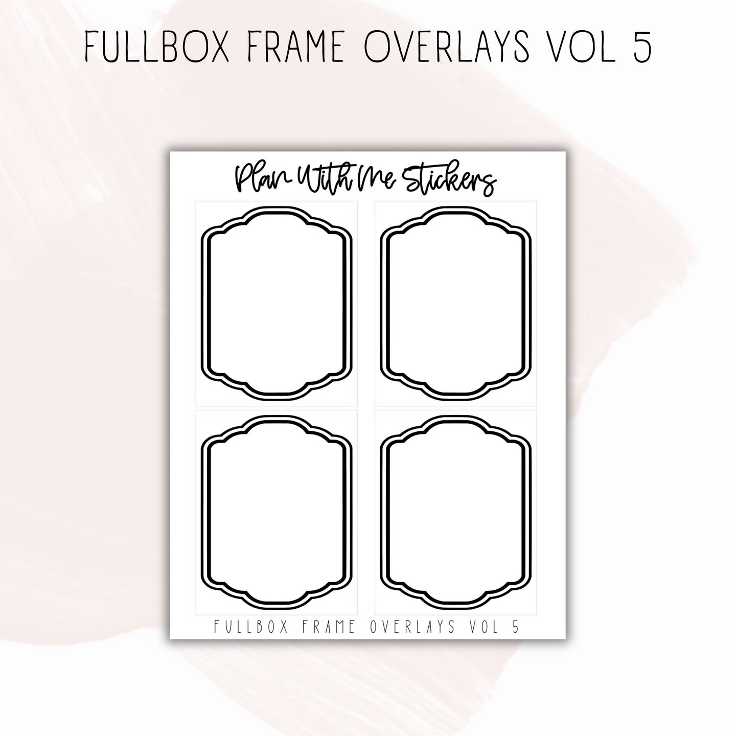 Fullbox Frame Overlays Vol 5