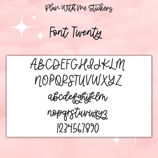 Mini Custom Script- Font 20