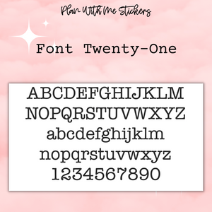 Large Multi Custom- Font 21