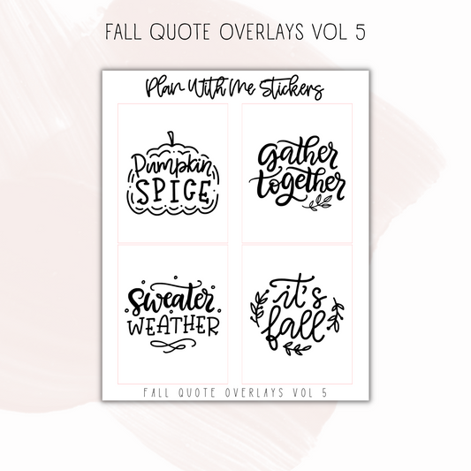 Fall Quote Overlays Vol 5