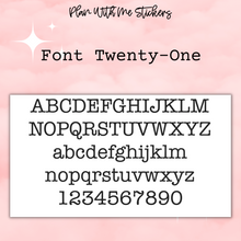 Load image into Gallery viewer, Mini Custom Script- Font 21
