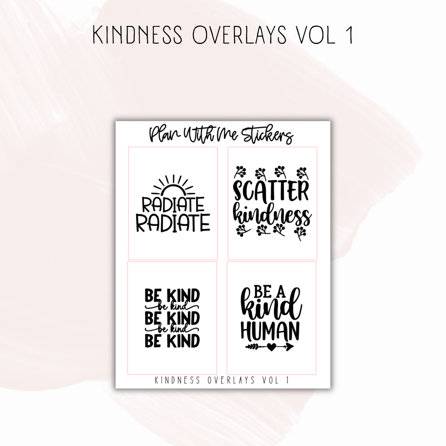 Kindness Overlays Vol 1