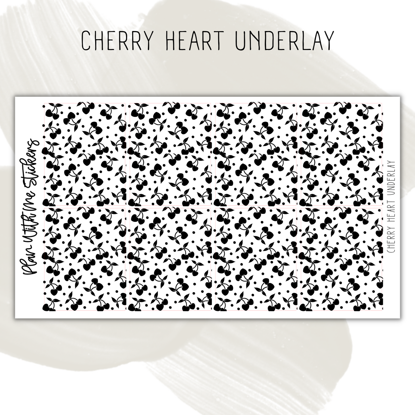 Cherry Heart Underlay