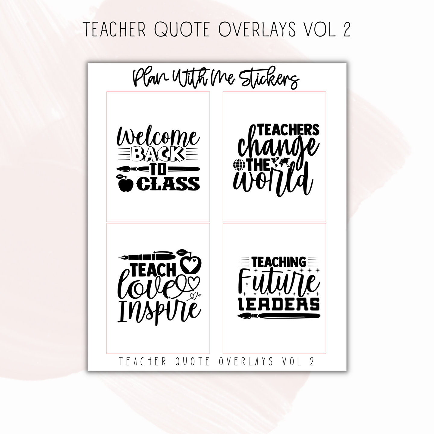 Teacher Overlays Vol 2