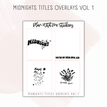 Load image into Gallery viewer, Midnights Titles Overlays Vol 1
