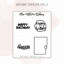 Load image into Gallery viewer, Birthday Overlays Vol 4
