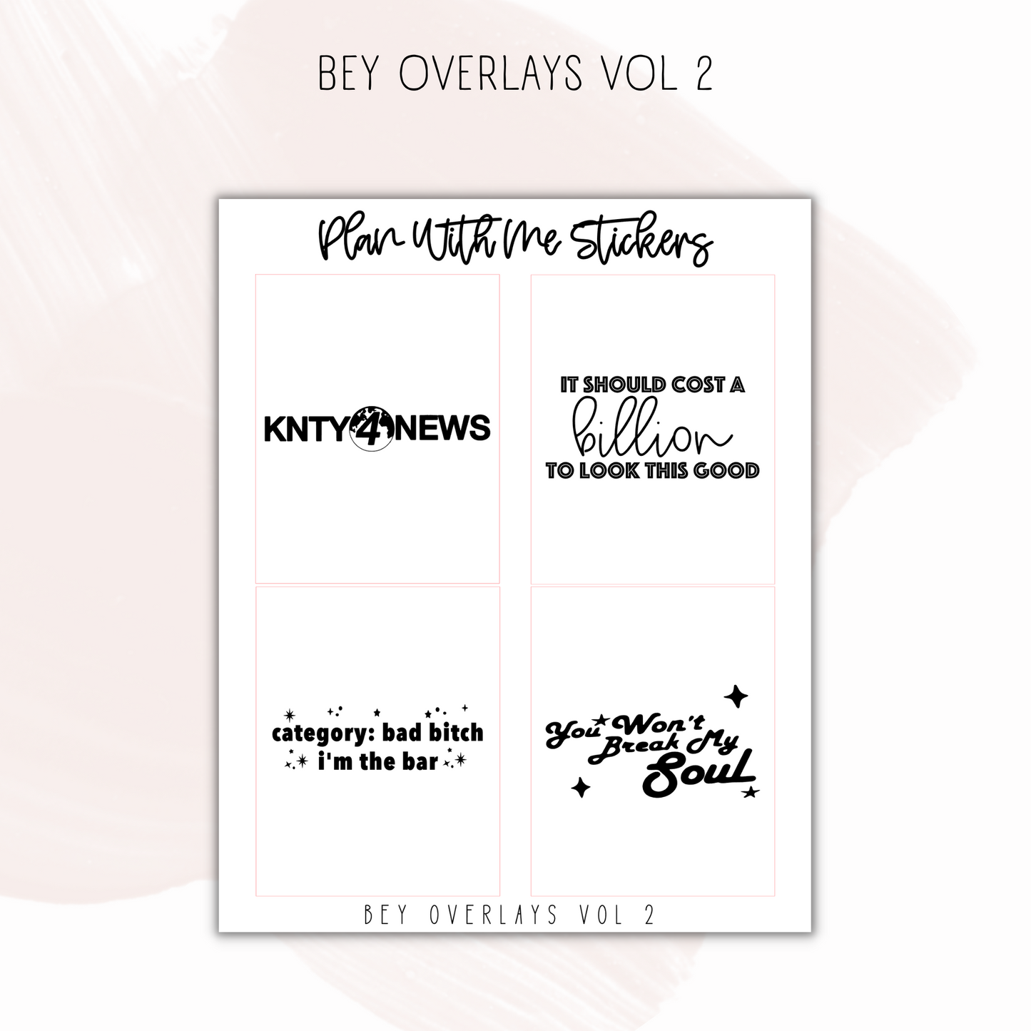 Bey Overlays Vol 2