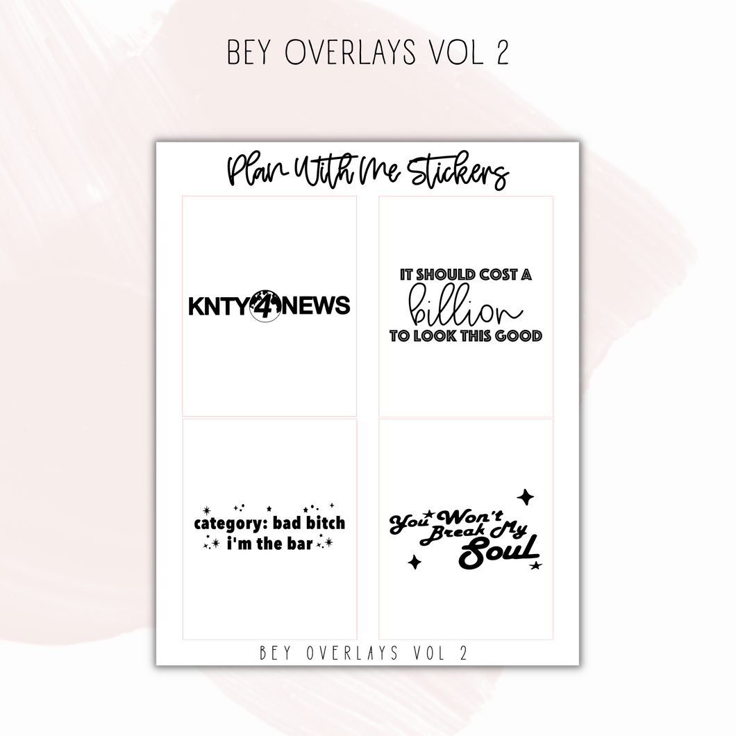 Bey Overlays Vol 2