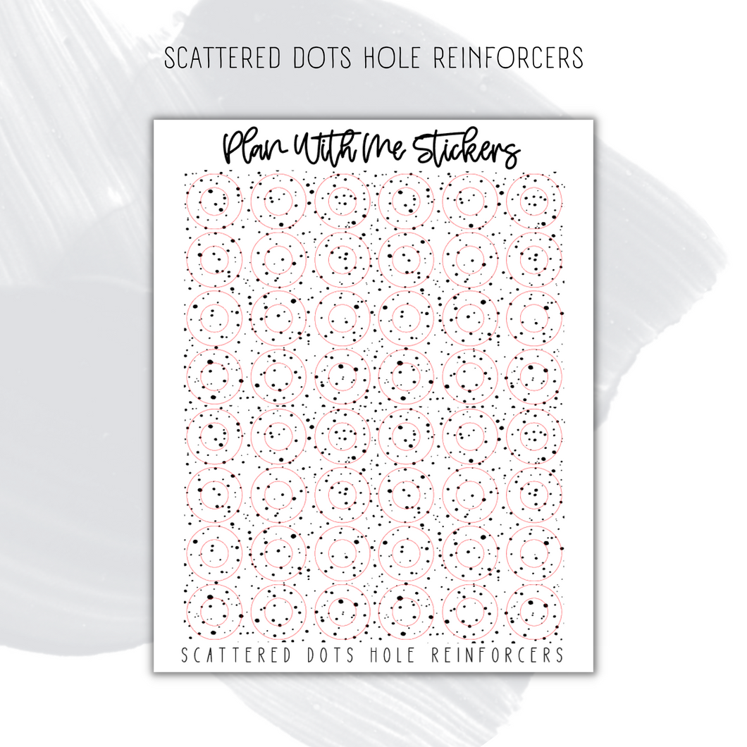 Scattered Dot Hole Reinforcers