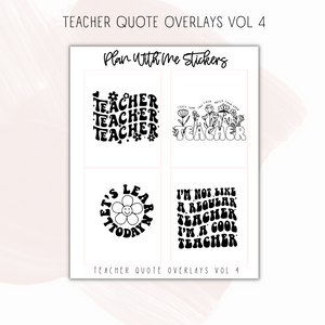 Teacher Overlays Vol 4