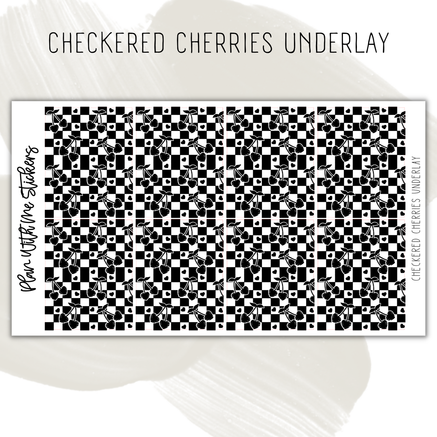 Checkered Cherries Underlay