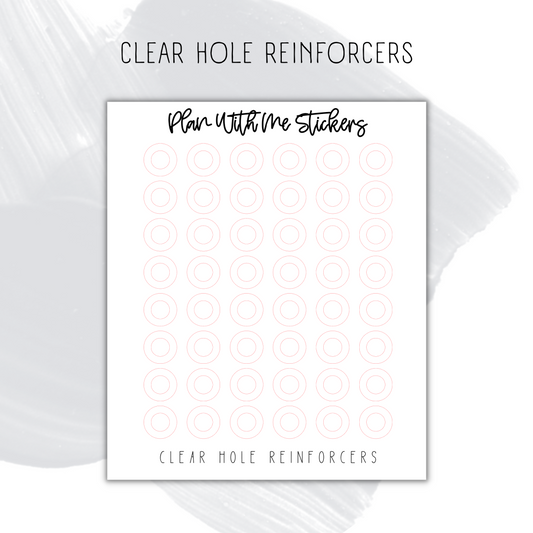 Clear Hole Reinforcers
