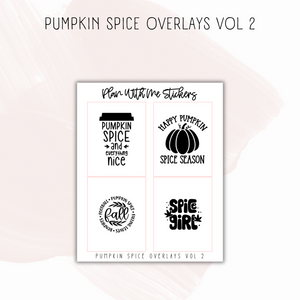 Pumpkin Spice Overlays Vol 2