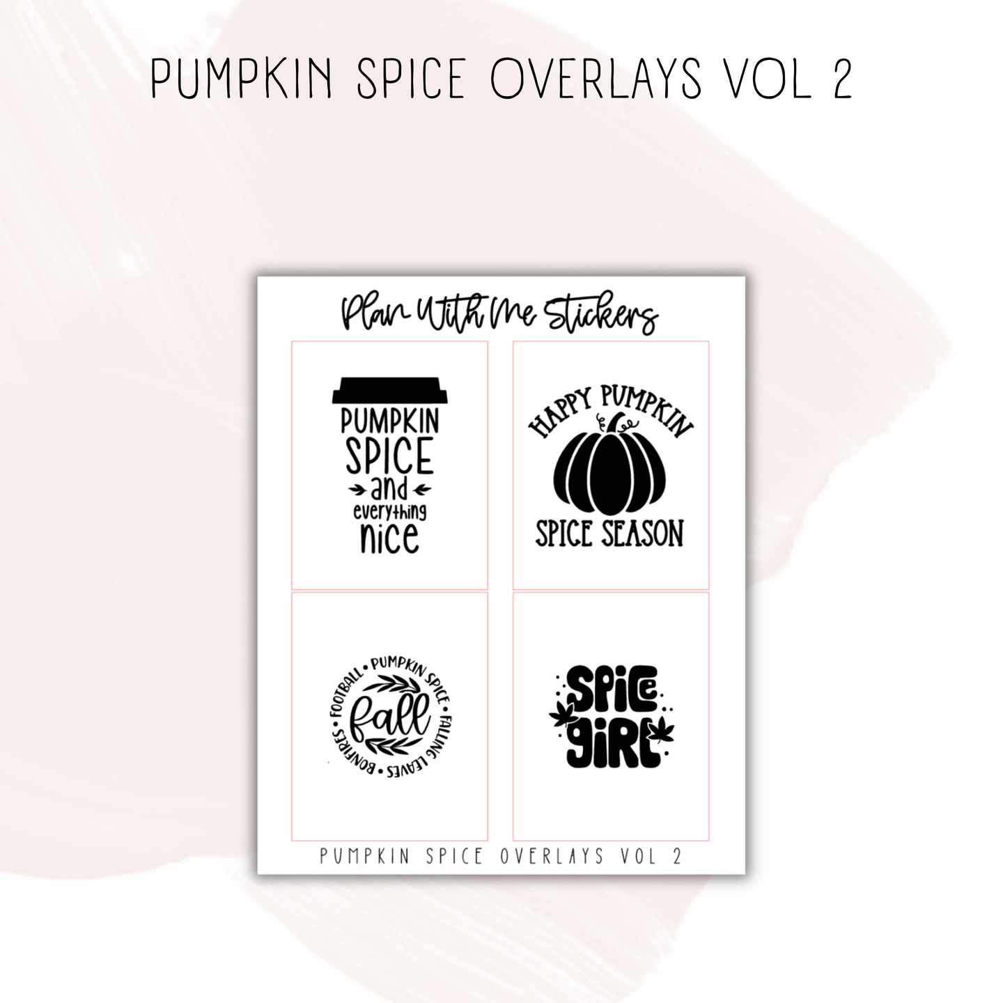 Pumpkin Spice Overlays Vol 2