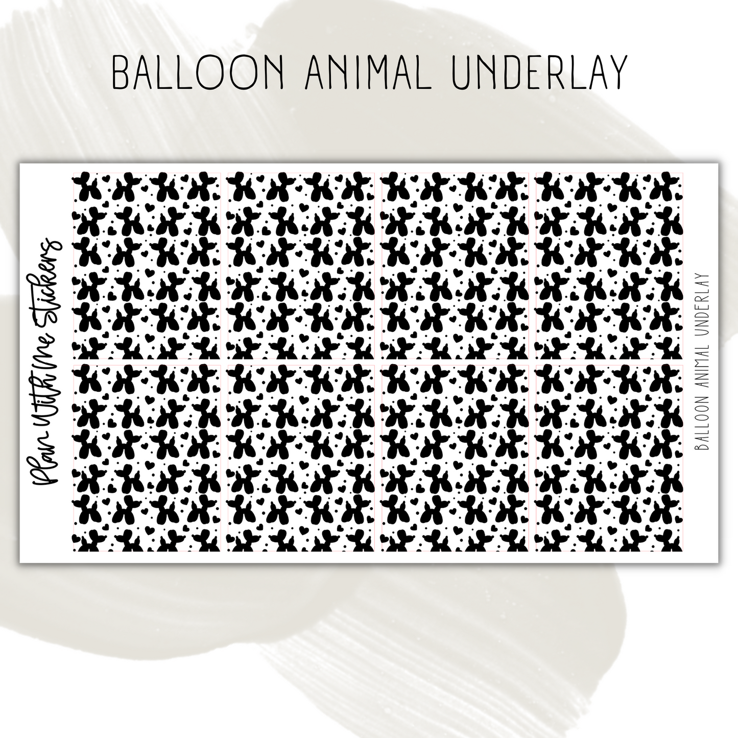 Balloon Animal Underlay