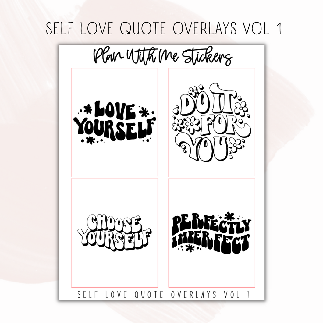 Self Love Overlays Vol 1