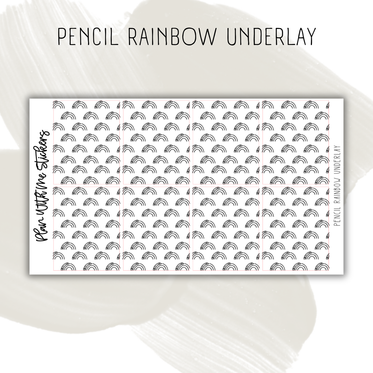 Pencil Rainbow Underlay