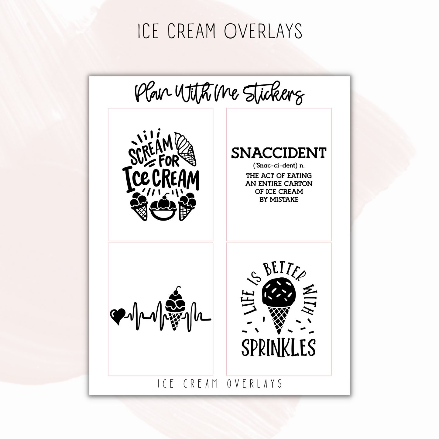 Ice Cream Overlays