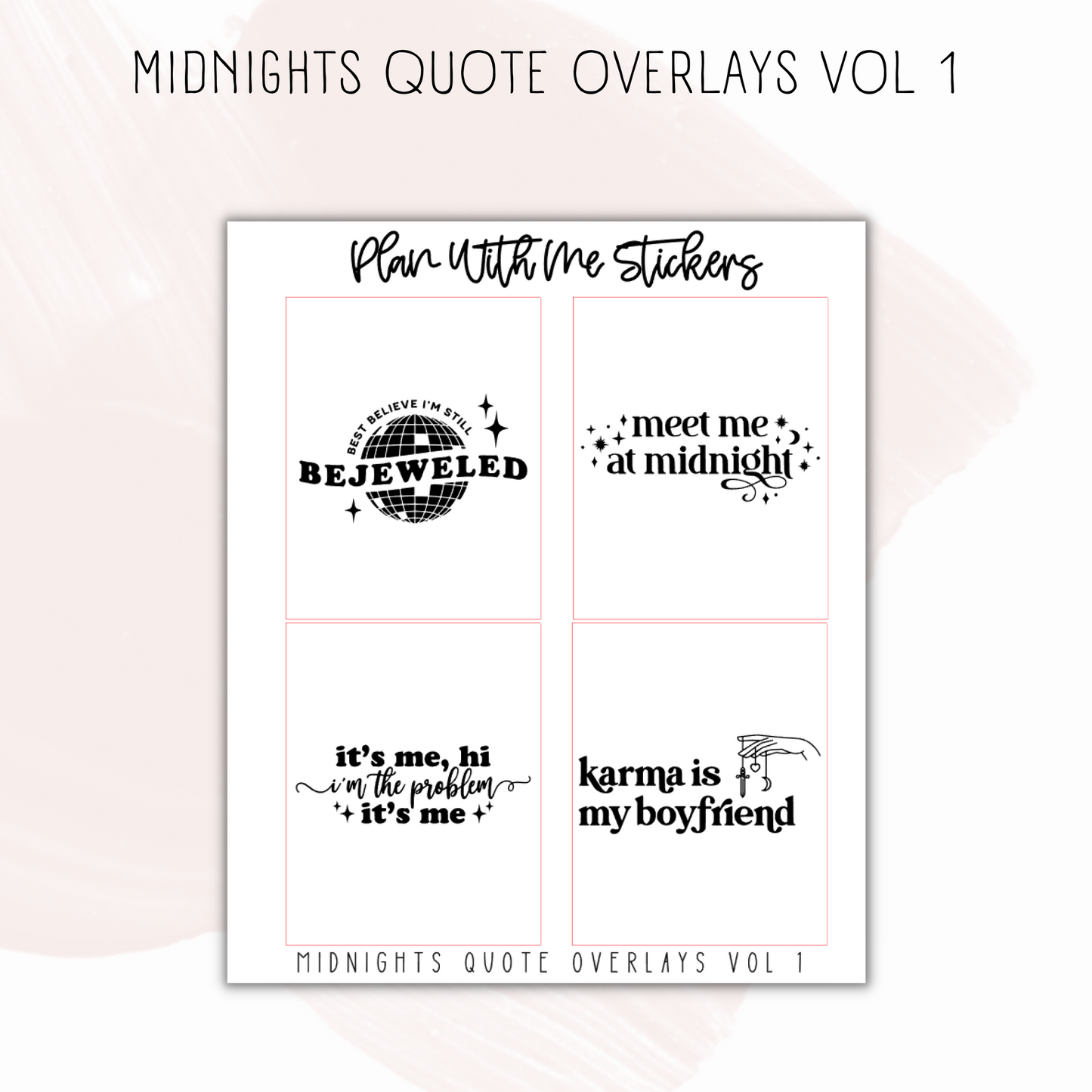 Midnight Quote Overlays Vol 1