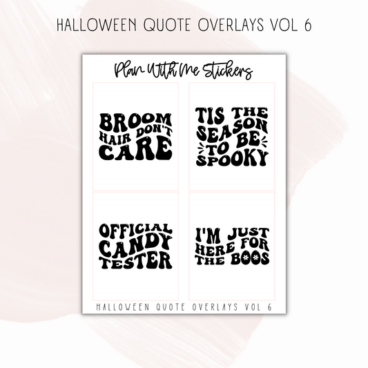 Halloween Quote Overlays Vol 6