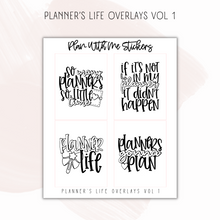 Load image into Gallery viewer, Planner&#39;s Life Overlays Vol 1
