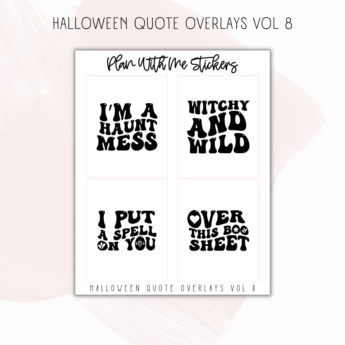 Halloween Quote Overlays Vol 8