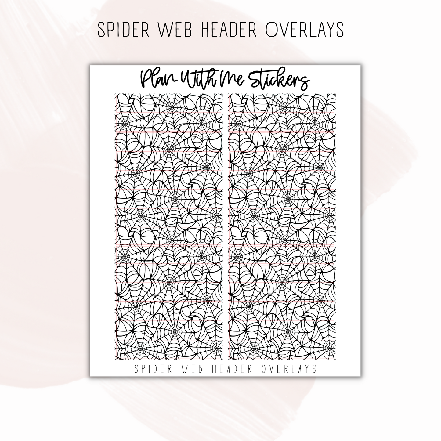 Spider Web Header Overlays