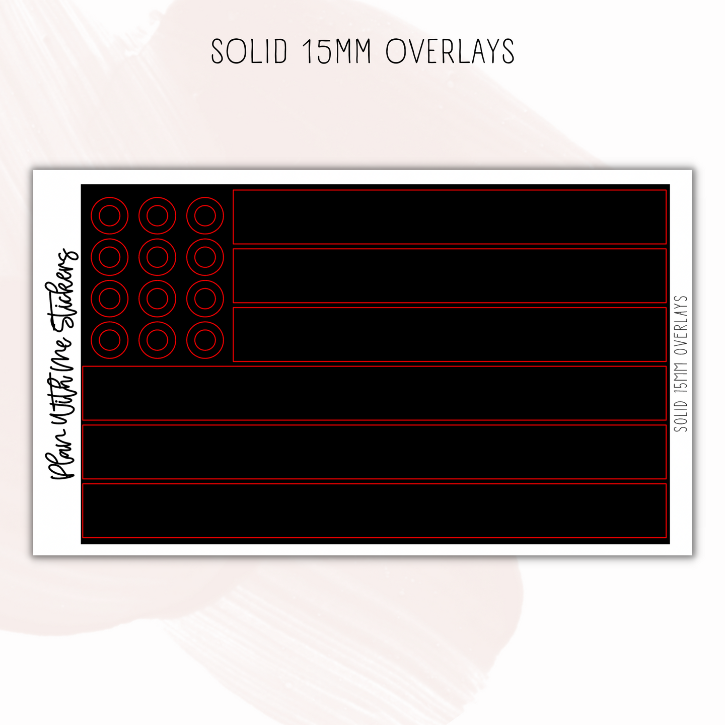 Solid 15mm Overlays