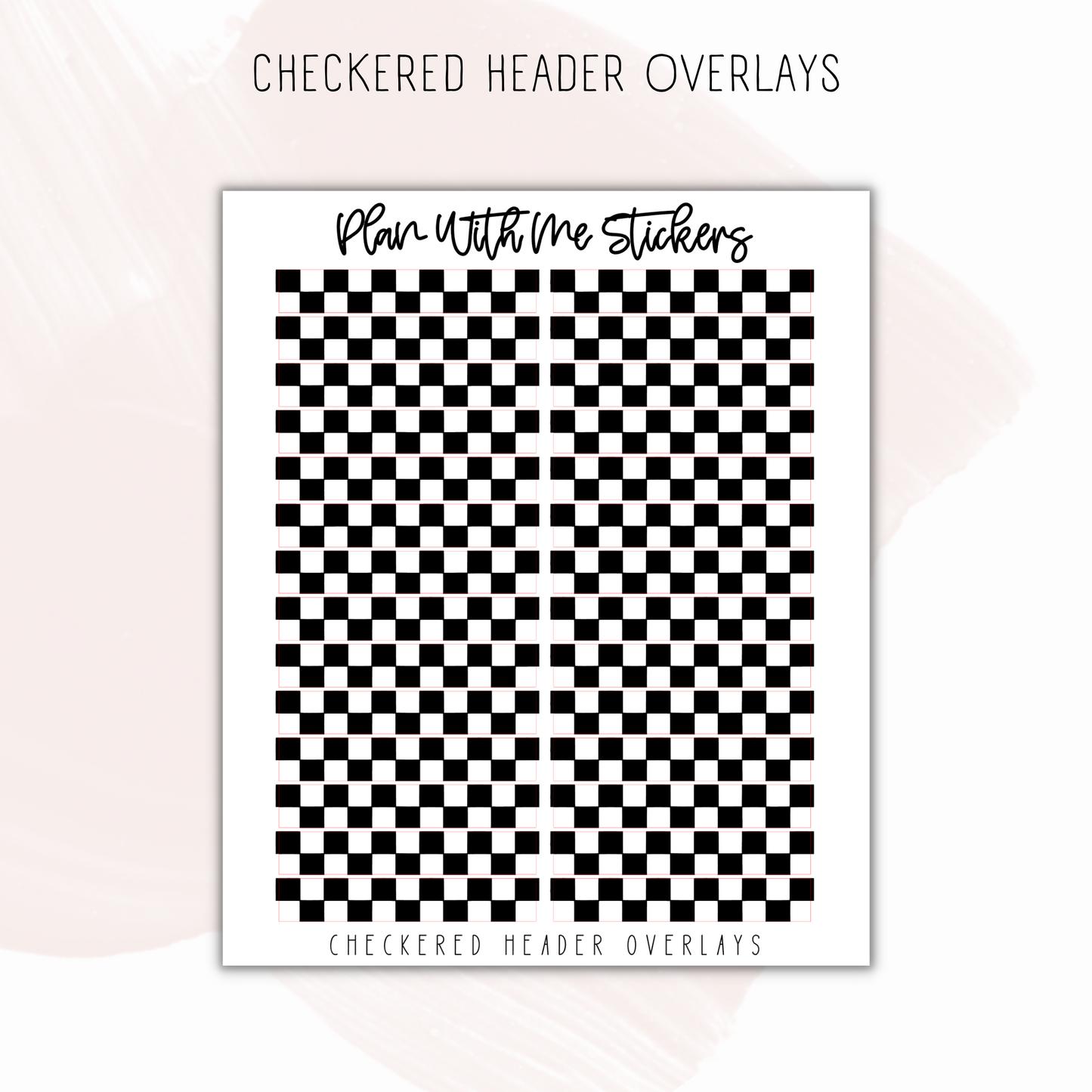 Checkered Header Overlays