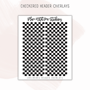 Checkered Header Overlays