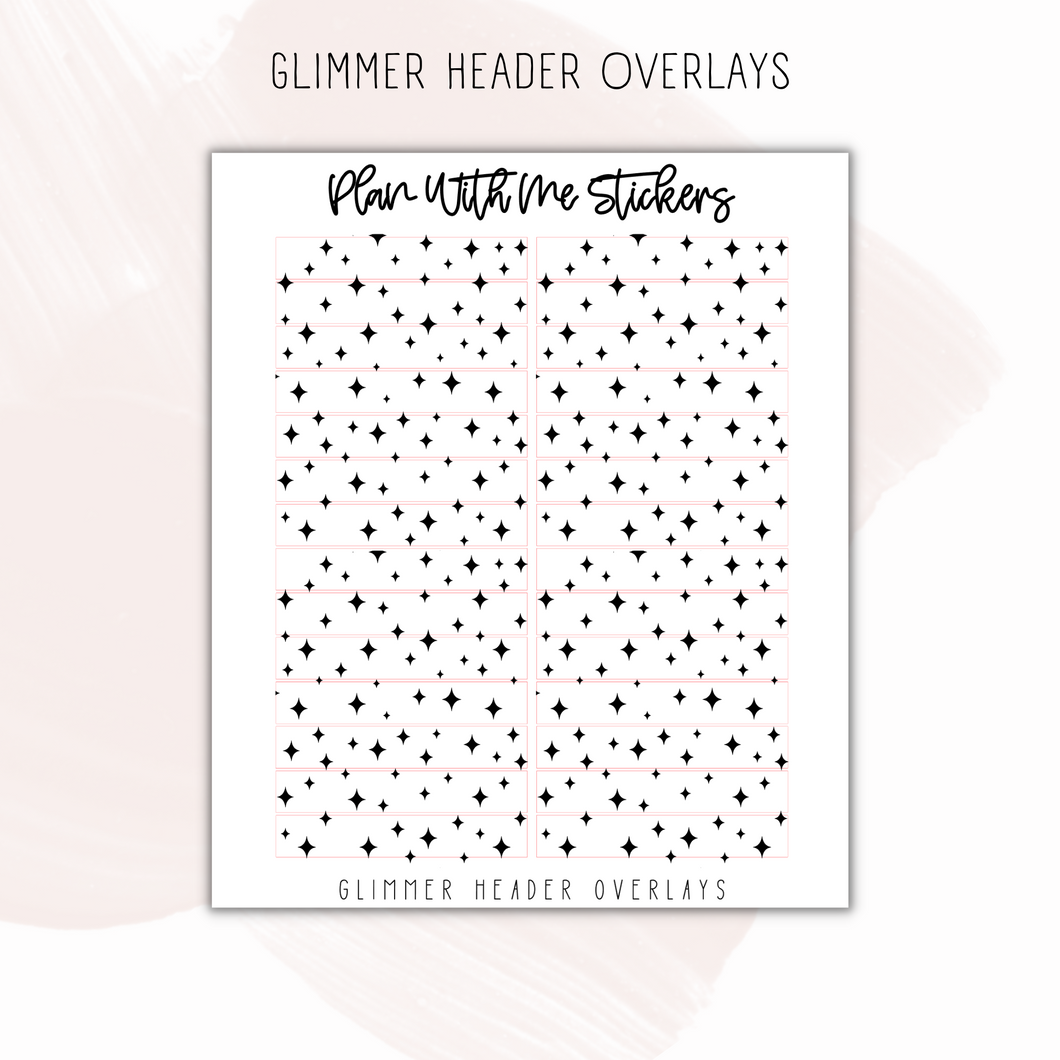 Glimmer Header Overlays