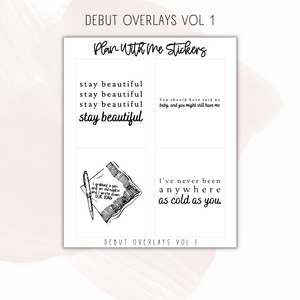 Debut Overlays Vol 1