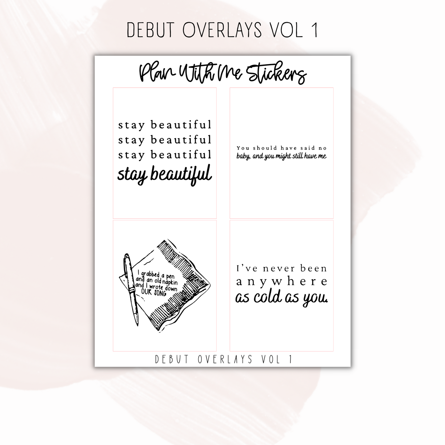 Debut Overlays Vol 1