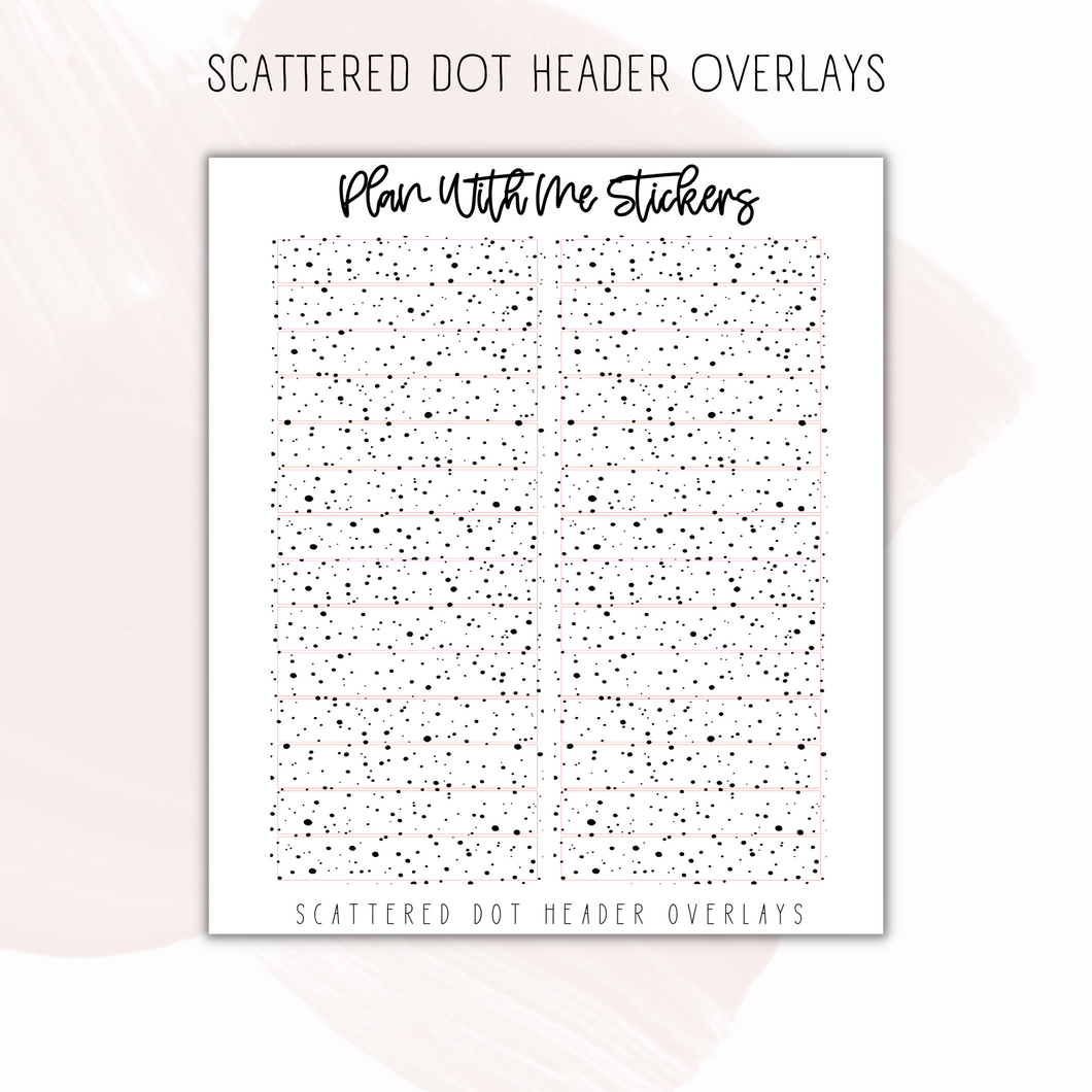 Scattered Dot Header Overlays