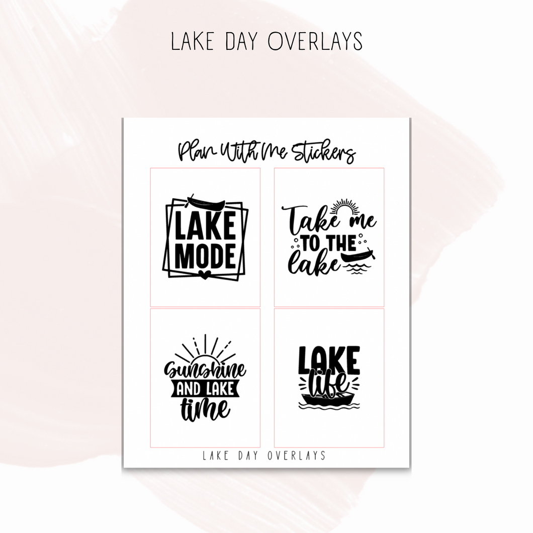 Lake Day Overlays