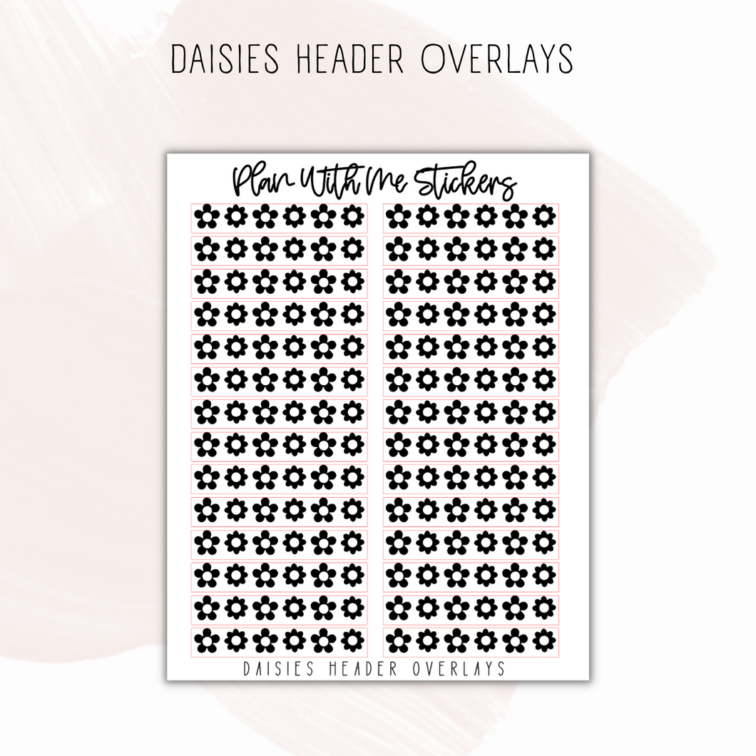 Daisies Header Overlays