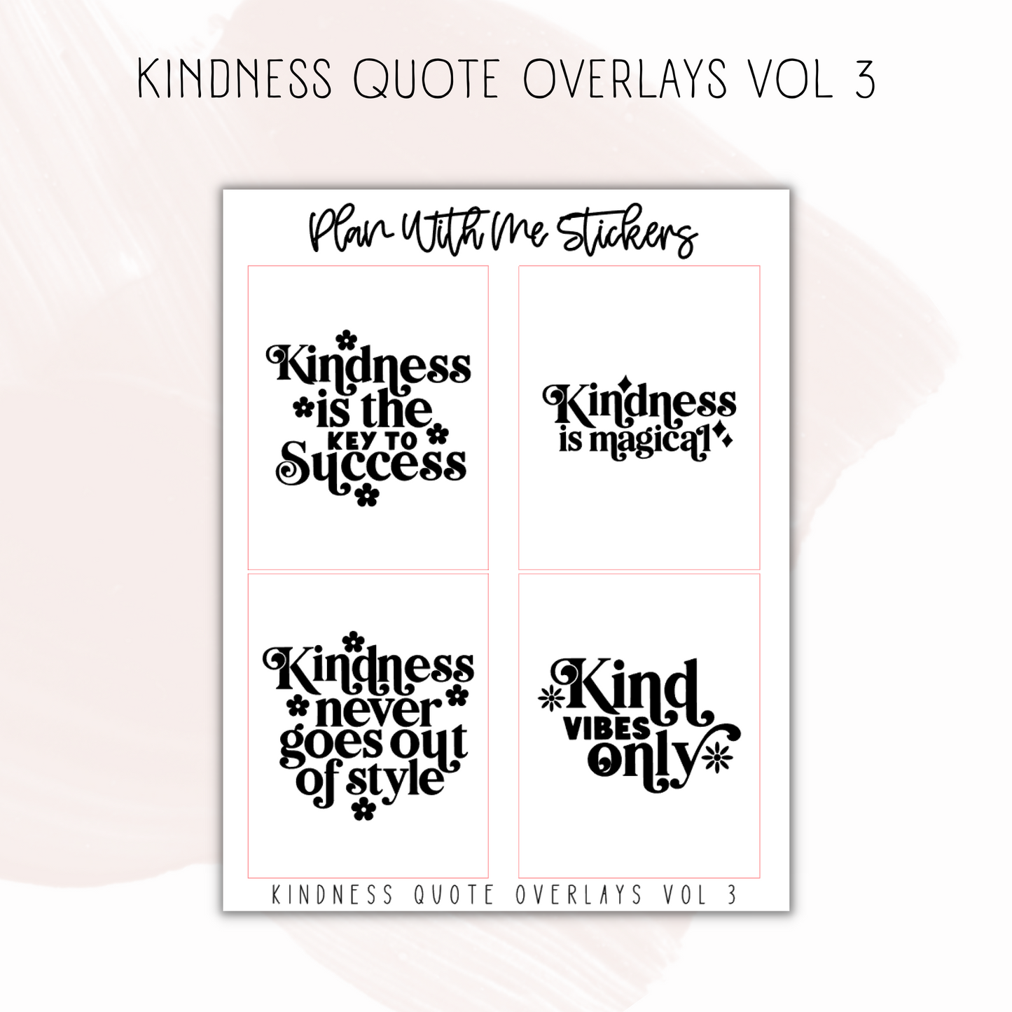 Kindness Quote Overlays Vol 3