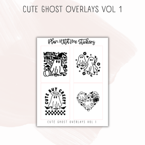 Cute Ghost Overlays Vol 1