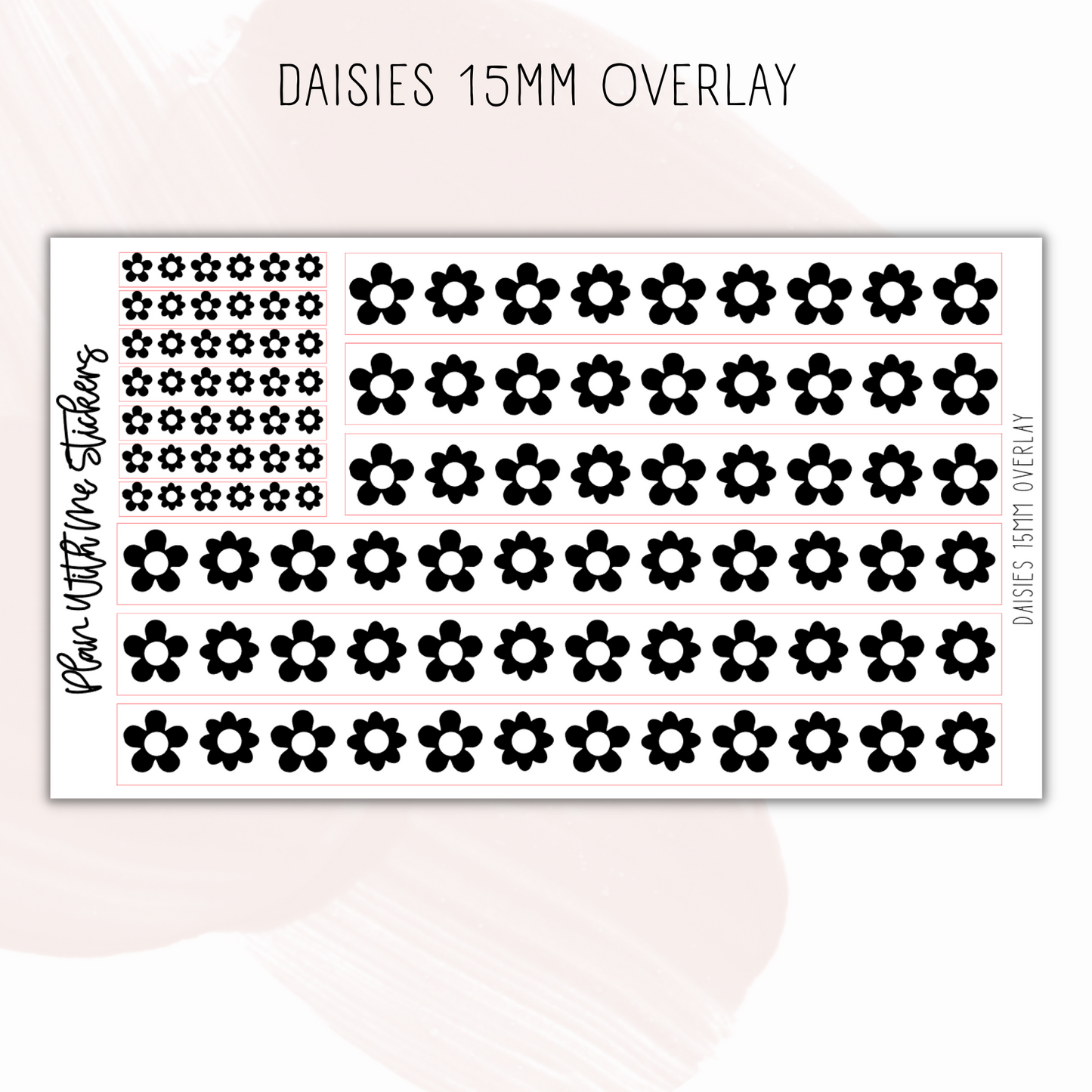 Daisies 15mm Overlays