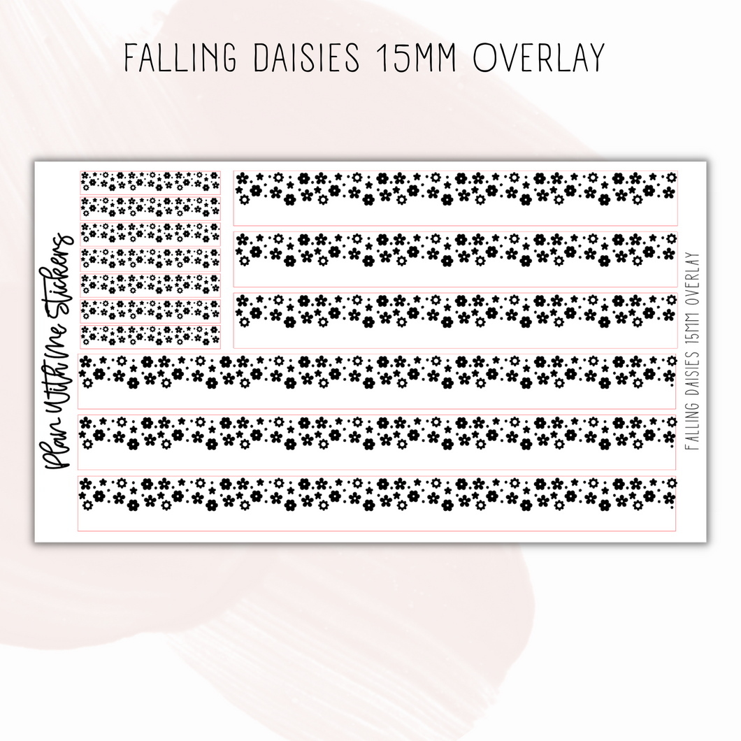 Falling Daisies 15mm Overlays