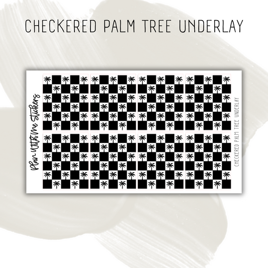 Checkered Palm Tree Underlay
