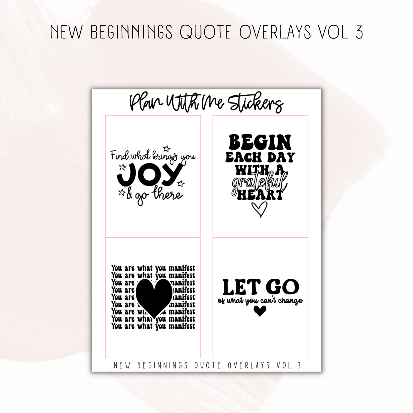 New Beginnings Quote Overlays Vol 3