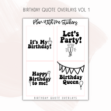 Load image into Gallery viewer, Birthday Overlays Vol 1
