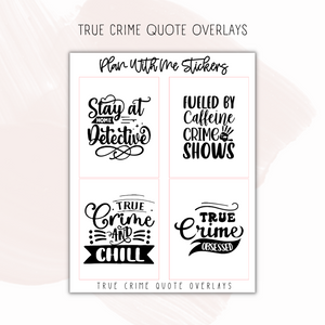 True Crime Overlays Vol 1